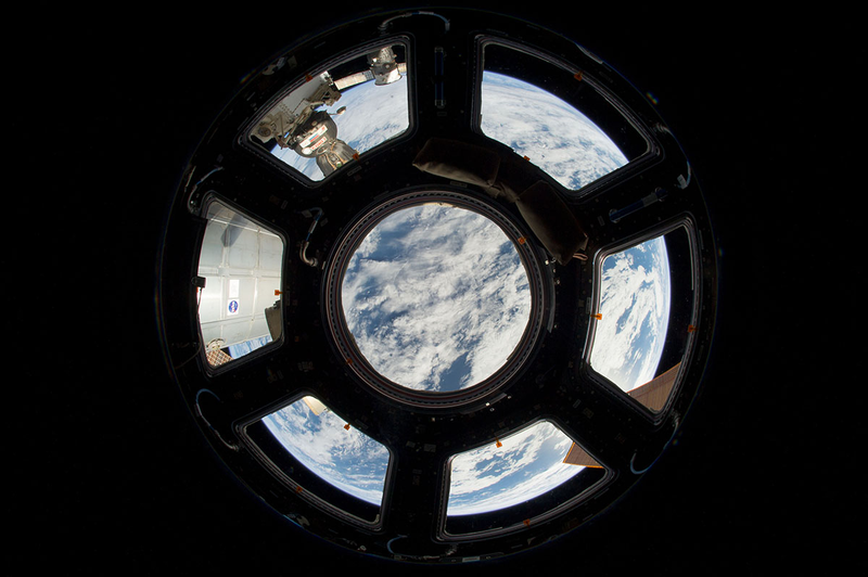 La cúpula de la Estación Espacial Internacional. Foto: ESA
